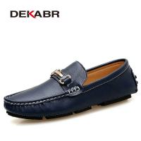 DEKABR Leisure Men Loafer Fashion Men Genuine Leather Slip-on Walking Shoes Handmade Man Casual Shoes Luxury Driving Shoes