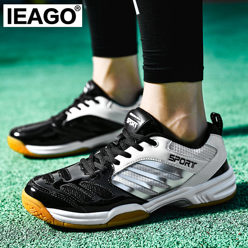 Ieago ban đầu chất lượng cao Spike Nam Nhẹ bóng rổ luyện tập Giày tennis thể thao thoáng khí nữ unis