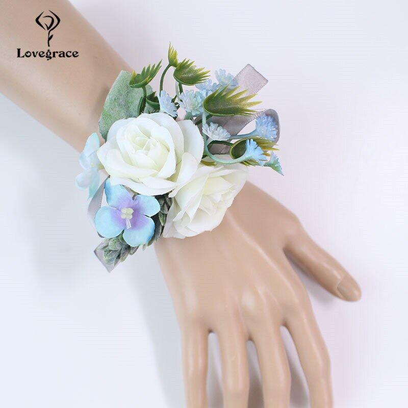 1    wedding Wrist Corsage Bracelet wrist flower  (35)