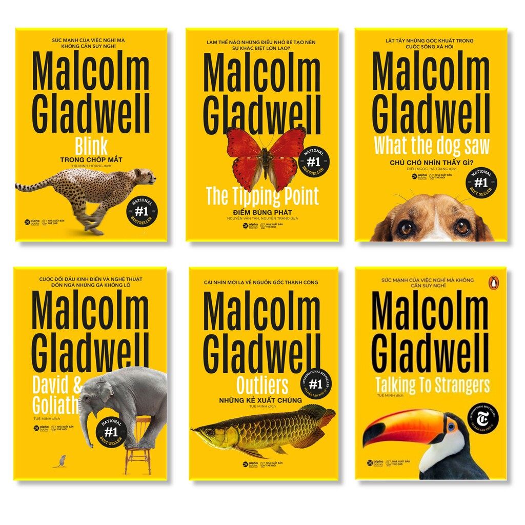Sách - Combo 6 Cuốn Sách Malcolm Gladwell