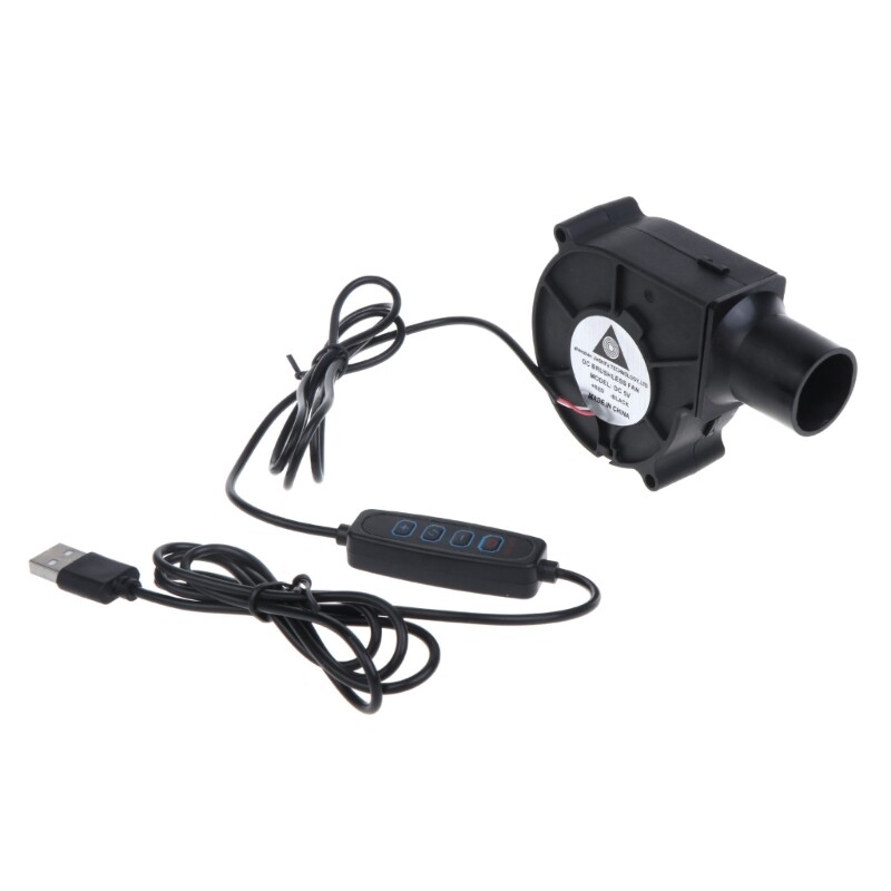 Quạt thổi mini quạt thổi bếp lửa nấu nướng bbq 5v quạt thổi turbo 2500rpm có bộ điều khiển tốc độ quạt ly tâm cầm tay