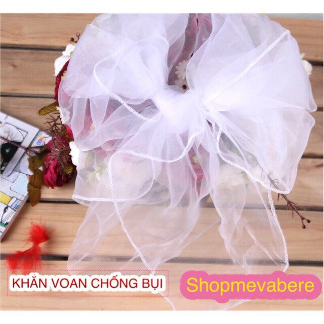Khăn voan cho bé sơ sinh chống bụi chống gió