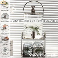 เครื่องจ่ายเครื่องดื่มแก้วแบบยืน3.5L เครื่องจ่ายน้ำแบบนอร์ดิกที่ใช้ในครัวเรือนถังน้ำผลไม้เย็นเหยือกน้ำดื่มกระบอกน้ำเก็บความเย็นขนาดใหญ่ก๊อกน้ำสแตนเลสทนอุณหภูมิสูง