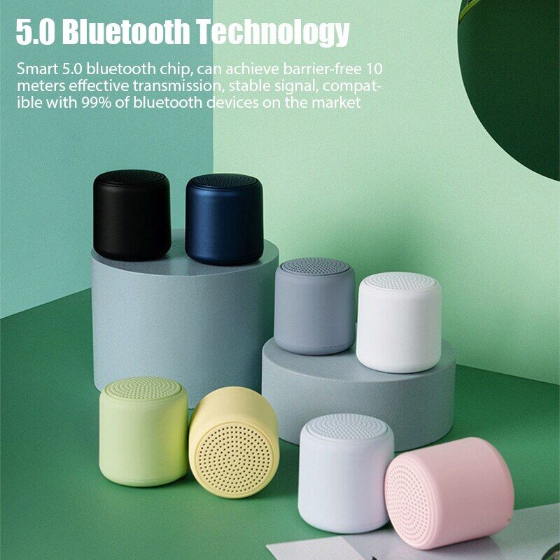 Loa bluetooth 5.0 macaron sáng tạo không dây loa siêu trầm di động mini chống nước thể thao ngoài trời bộ sưu tập loa nhỏ