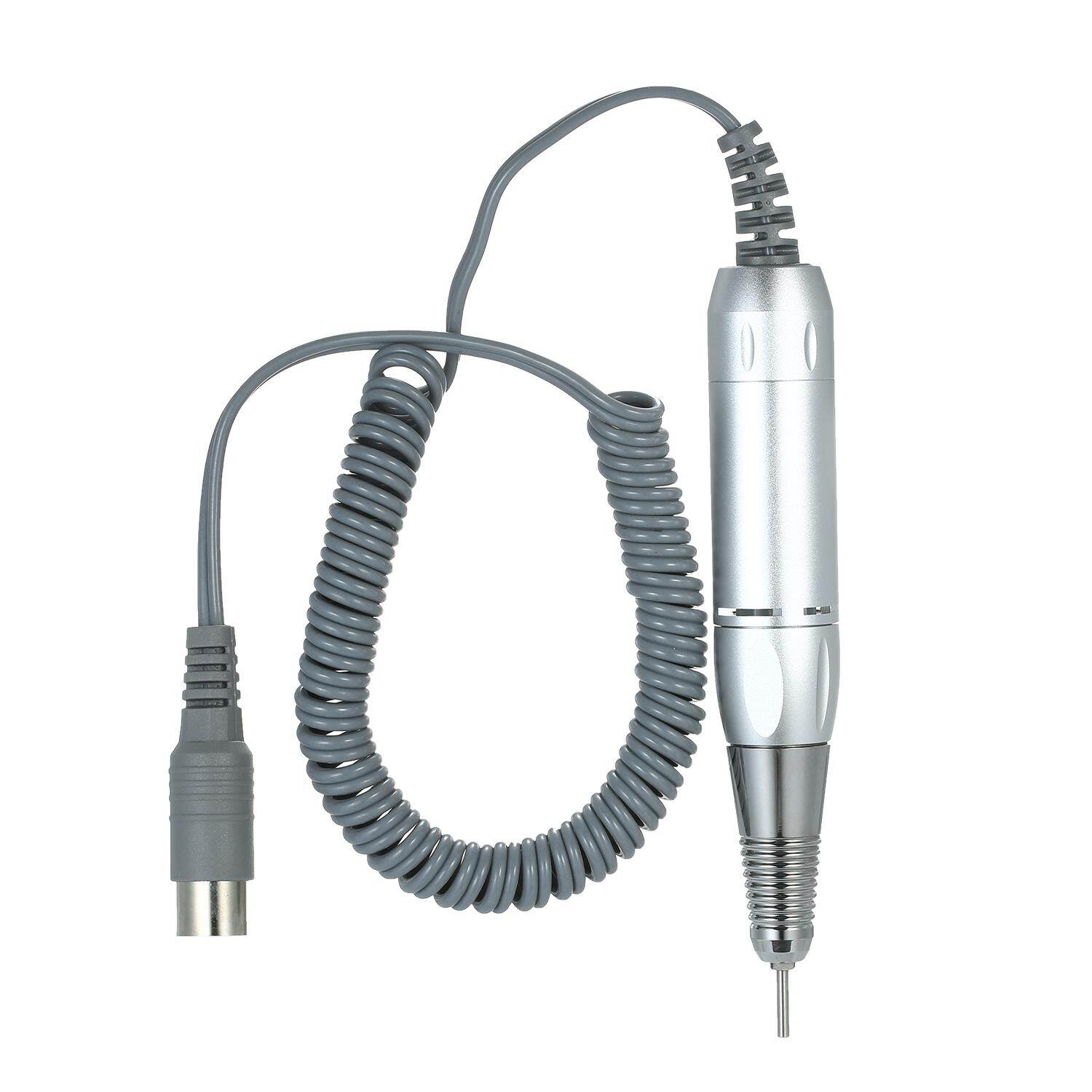 Professional Electric Nail Art Drill Pen Handle File Polish Grind Machine Handpiece Manicure Pedicure Tool Nail Art Accessories Sliver