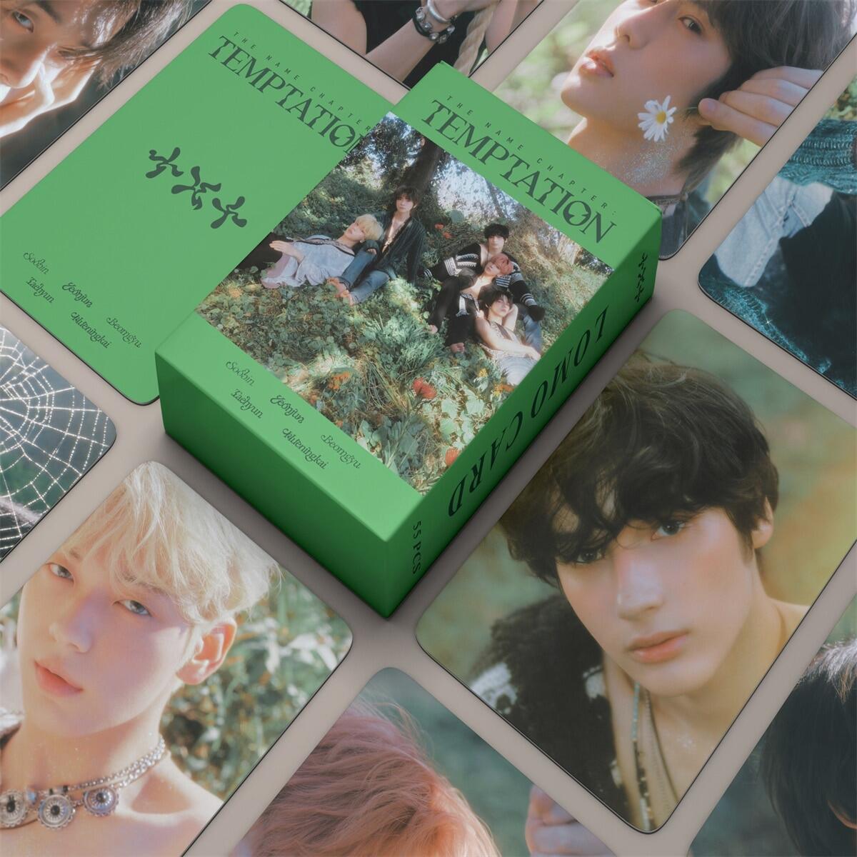 55 cái bộ Kpop TXT Album hỗn loạn Wonderland photocard thẻ Lomo quà tặng