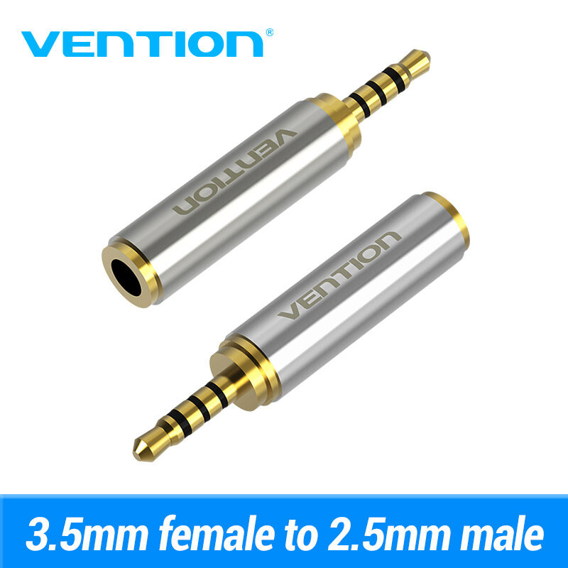 Vention Audio Jack Adapter 3.5mm đực to 2.5mm cái Audio Adapter Aux Jack Mic Stereo Earphone Headpho