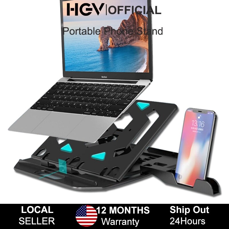 laptop stand laptop accessories laptop stand holder HGV Adjustable Laptop Stand Foldable Laptop Holder MacBook Pro Notebook Stand For 11-17 Inch Laptop