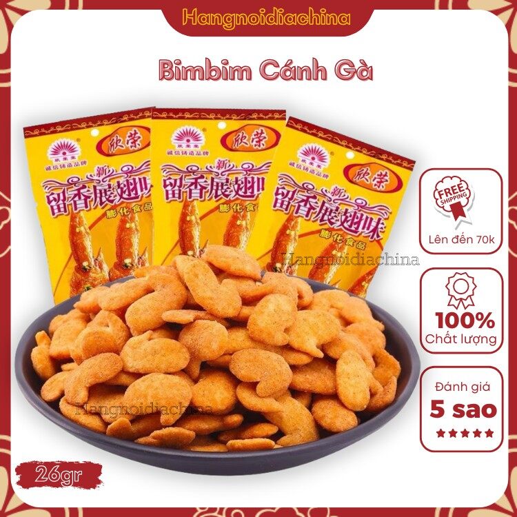 5 Gói Bim bim cánh gà gói 26gram món ăn tuổi thơ
