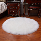 Teasdf2 Soft Artificial Sheepskin Chair Cover Rug 30x30CM