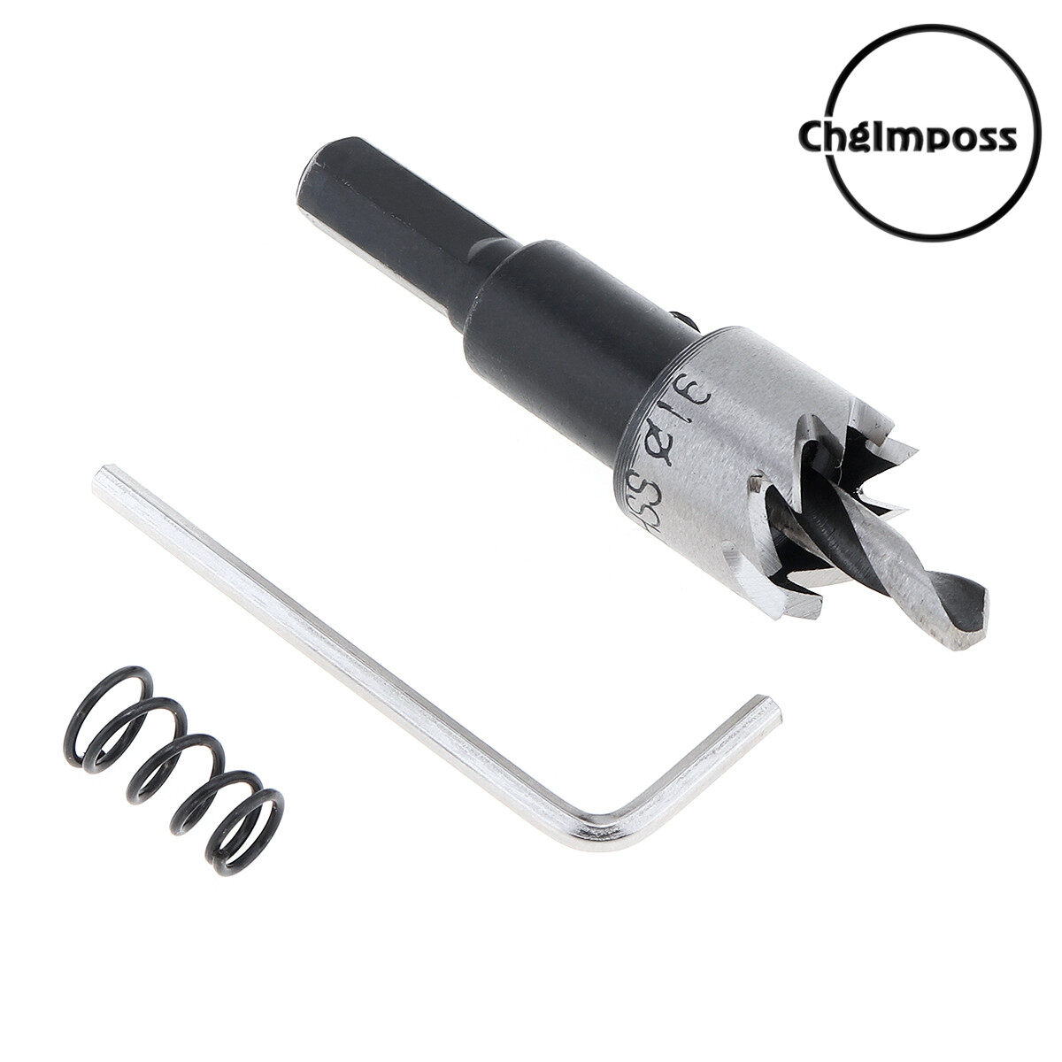 Đầu Cacbua ChgImposs M35 16MM, Mũi Khoan HSS Cưa Lỗ Dụng Cụ Mở Lỗ Khoan Hợp Kim Thép Không Gỉ, Kim Loại/Hợp Kim/Sắt/Cắt Không Gỉ