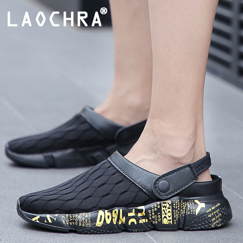 LAOCHRA Giày Mùa Hè Người Đàn Ông Dép Dép Đi Biển Người Đàn Ông Giày Giày Nam Thoáng Khí Thường Ngày Nhẹ Giày Nước Cỡ Lớn 46