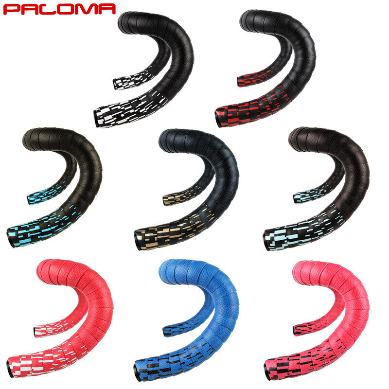 Palma Meteor Màu Sắc Uốn Cong Tay Cầm Vành Đai Băng Keo Quấn Chống Ăn Mòn Dây Đai Xe Đạp Đường Trường Xe Đạp Chống Trượt Silicone Giảm Xóc Đua Tay Lái Grip