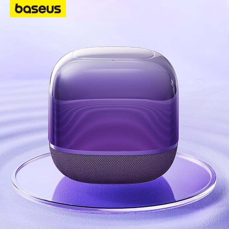 Baseus AeQur V2 Portable Bluetooth Speaker 360° Sound Stage Wireless Speaker Powerful Bass 3EQ Modes TWS Bluetooth 5.0 Speakers ราคา 1,256 บาท*ส่งฟรี
