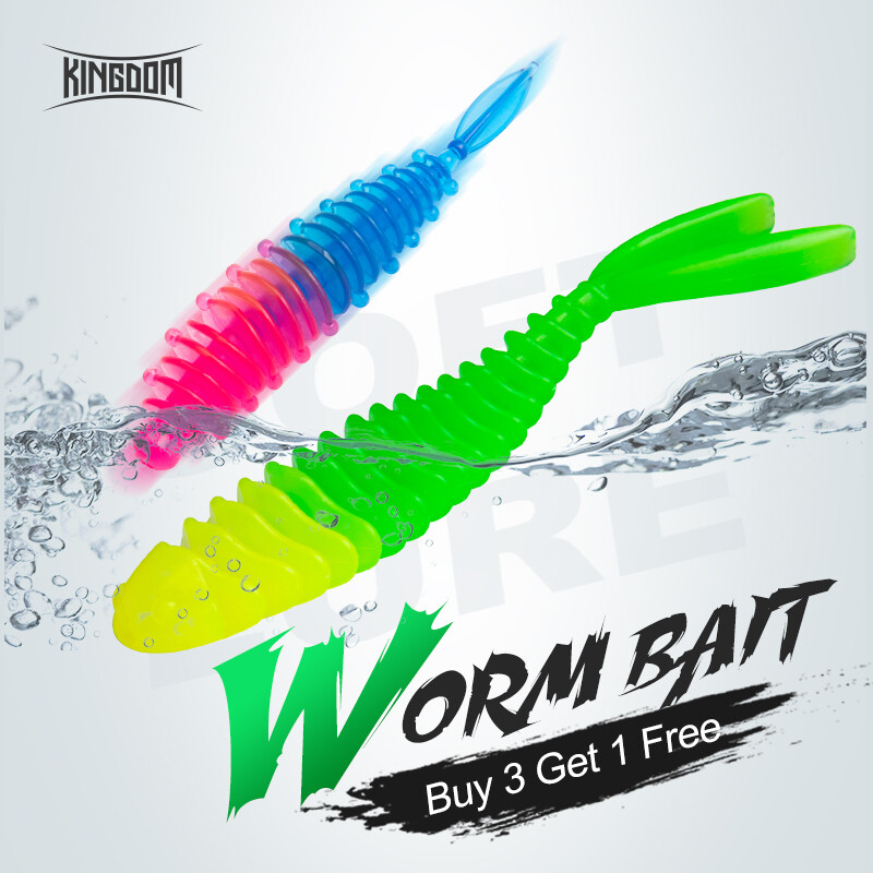 Kingdom Mồi Câu Cá Linh Hoạt Worm Mồi Câu Mềm 58 Mét 74 Mét Wobblers Swimbait Giun Biển Nhân Tạo Giun Đất Mồi Nhân Tạo Câu Cá Leurre Bả