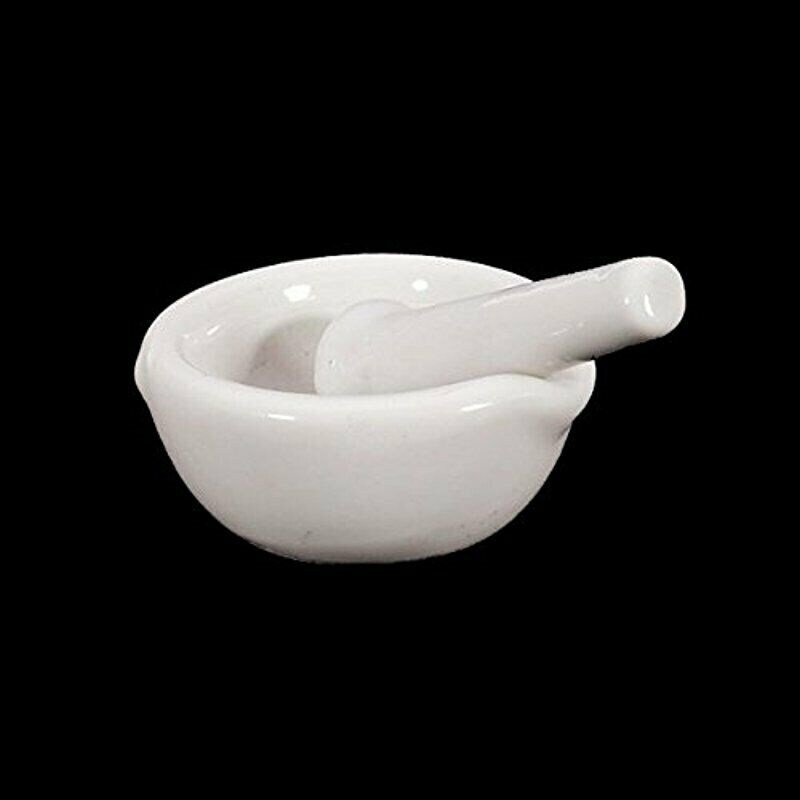 【AW NEW】✓♨♦ Cute Topping real porcelain mortar and mixer set of garlic mills mixing bowl herb grinder pepper chopped tool