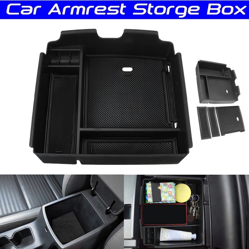 Car Central Console Armrest Storage Box Holder Interior Organizer Glove Tray for Kia Carnival 2021 2022 Accessories