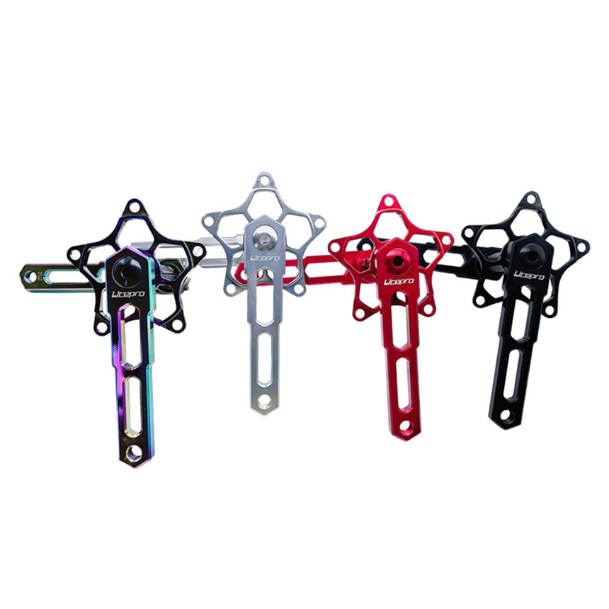Litepro Bright Stars Crankset 170MM Crank Alloy For 130BCD Tooth Plate Parts Folding Bicycle Crank Parts ราคา 2,749 บาท*ส่งฟรี