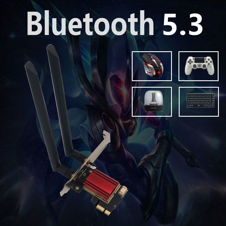  Ax210 Pro Dual-Band 5G Máy Tính Để Bàn Gigabit Pci-E các mạng không dây Trò Chơi Bluetooth 5.3 Wifi 6E Với Tản Nhiệt E-Thể Thao Cấp Chuyên Nghiệp Mạng Thẻ 