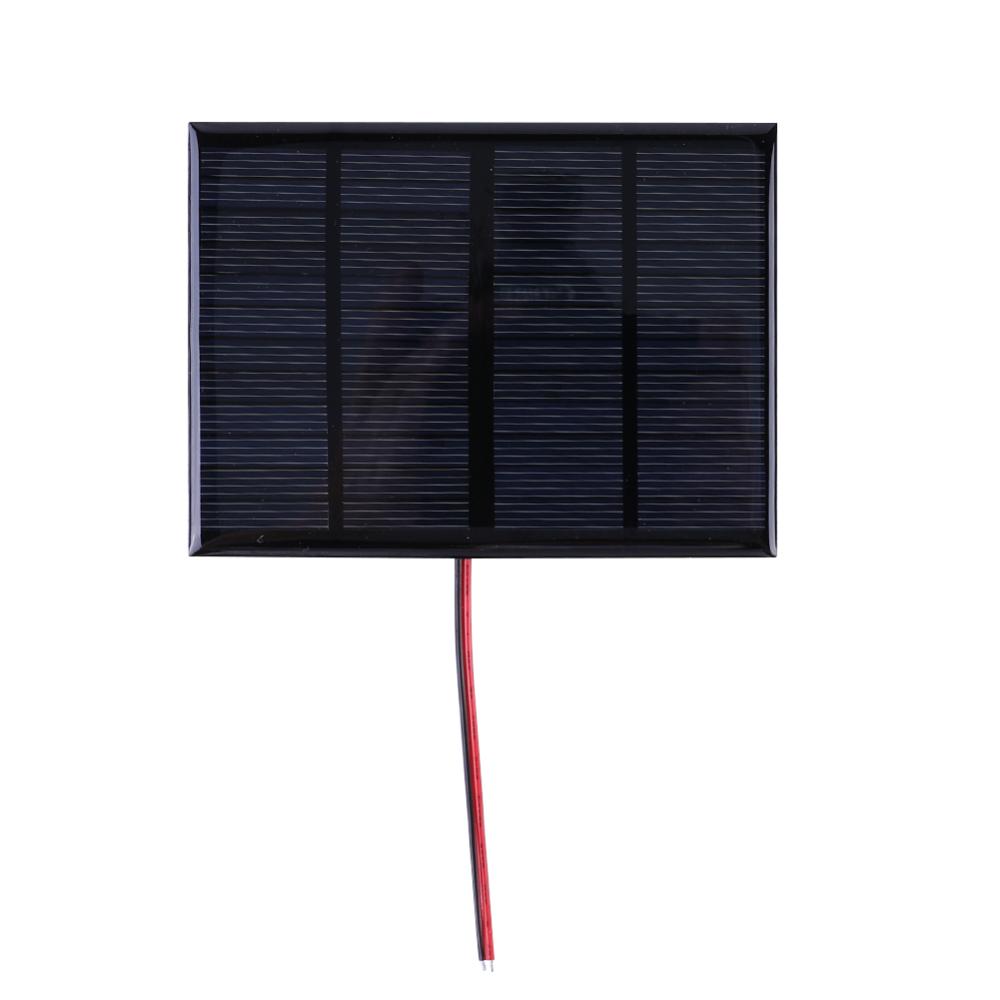 3W 12V tấm pin năng lượng mặt trời di động 0-125ma bảng sạc năng lượng mặt trời với cáp Bộ sạc pin năng lượng mặt trời cho 9-12V pin/điện thoại di động