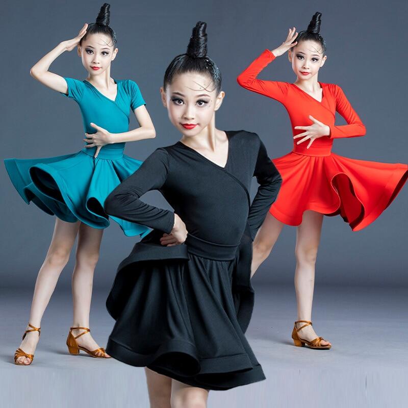 Váy khiêu vũ latin cho bé gái trang phục khiêu vũ thi đấu khiêu vũ cho trẻ em váy tango trang phục tập nhảy cho trẻ em