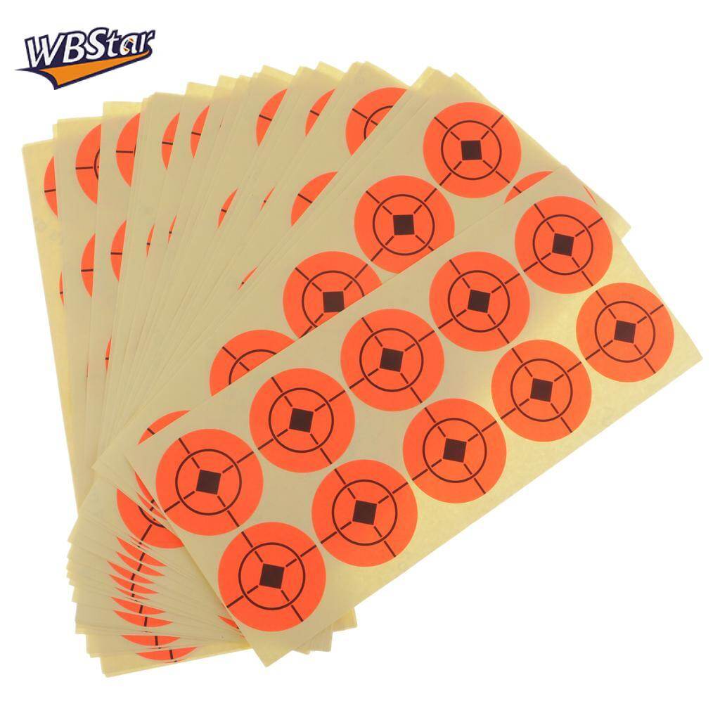 Wbstar 250pcs/25 tờ, mục tiêu dính, cam, 4cm/1.6