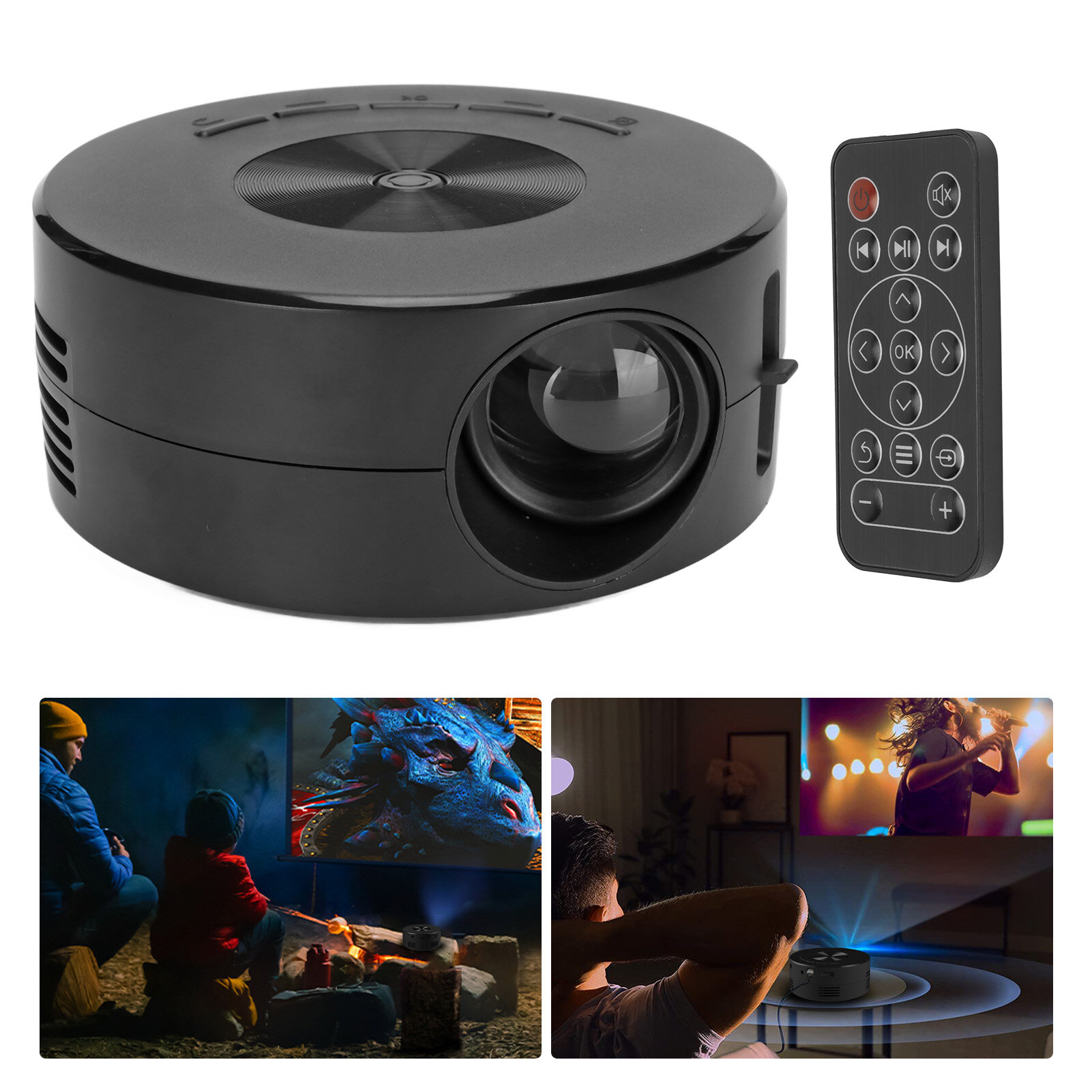 Máy chiếu LED Mini Máy chiếu video mini loa để sử dụng nhà