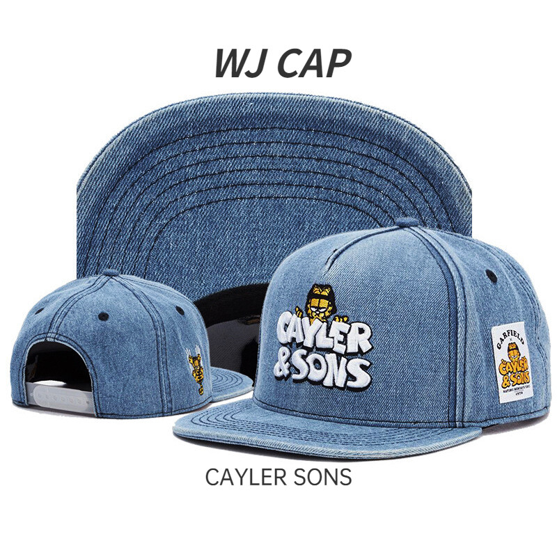 CAYLER SONS Trai Mũ hip hop Garfield Mũ bóng chày phẳng vành cho nam giới và phụ nữ rap Mũ thời trang