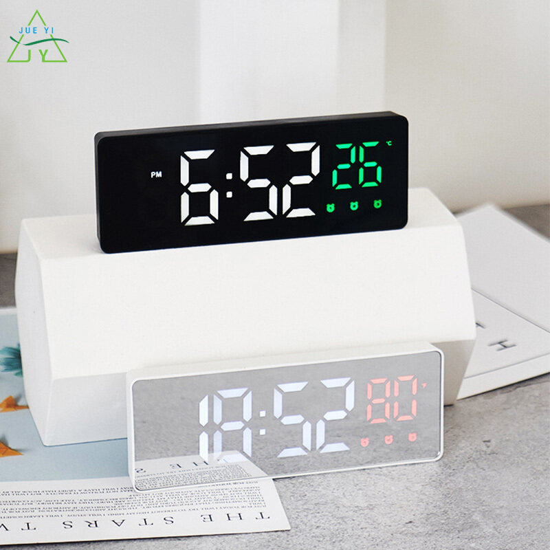 KS Alarm clock creative mirror clock multi