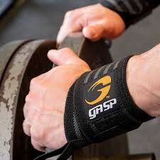 Dây Quấn Cổ Tay Gasp Hardcore Wrist Wraps Sọc Vàng - Chính Hãng