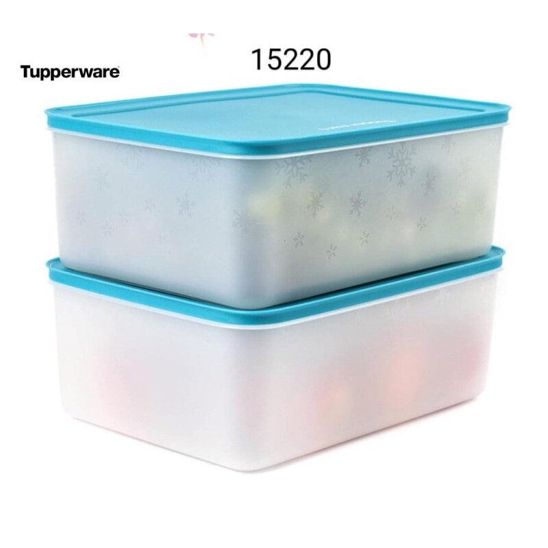 Hộp trữ đông Tupperware 5.7L, hộp đông dẻo Tupperware size to đựng gà