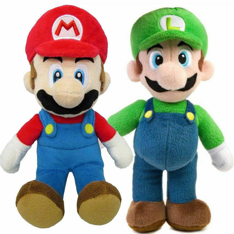 Búp bê nhồi bông super mario bros super mario luigi đồ chơi đồ chơi búp bê thú nhồi bông mềm mại quà tặng sinh nhật giáng sinh cho trẻ em