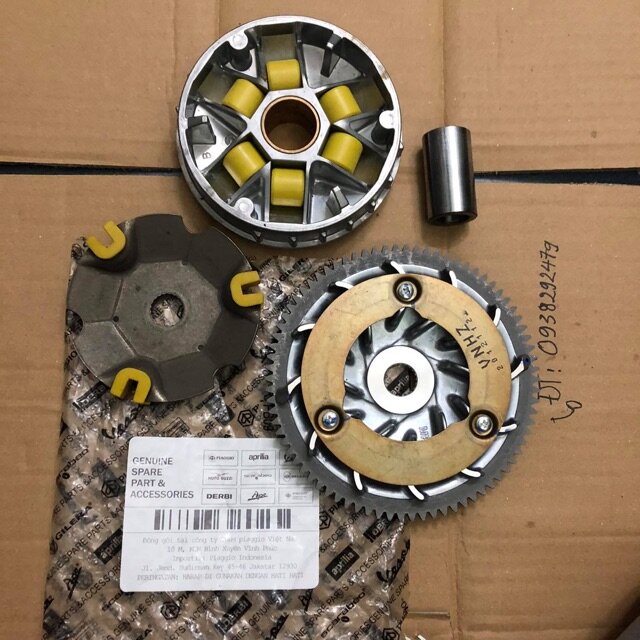 Bộ nồi trước piaggio lx + liberty + fly + piaggio lx ie + liberty ie + dĩa ép nồi trước zin hãng