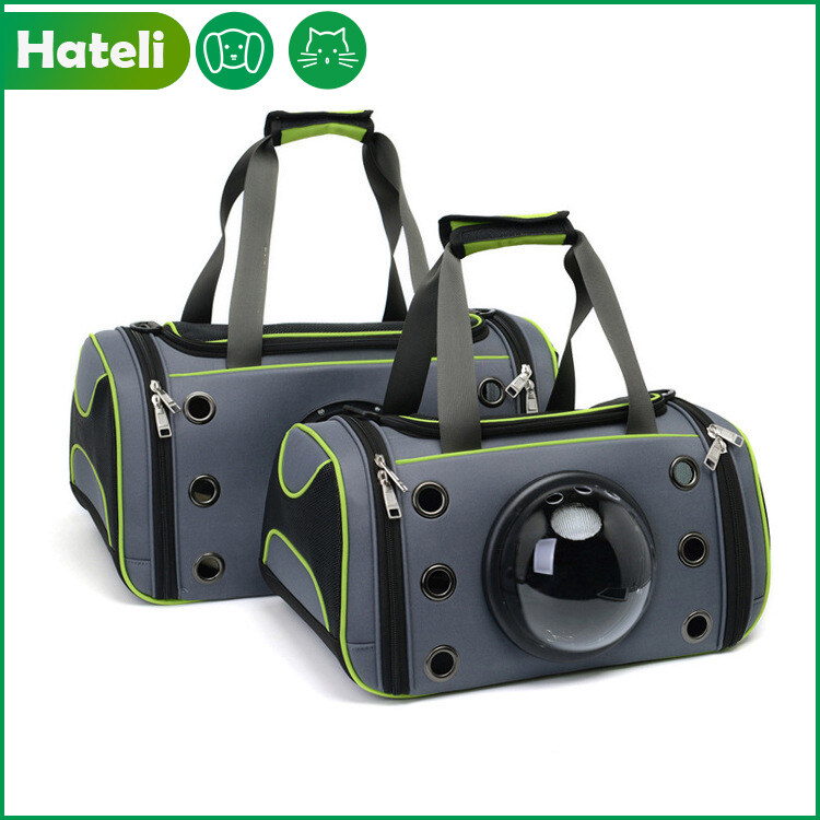 【HATELI】Novel Pet Outdoor Handbag Breathable and Comfortable Cat Bag Out Portable Dog Bag Folding Space Pet Bag ราคา 639 บาท*ส่งฟรี