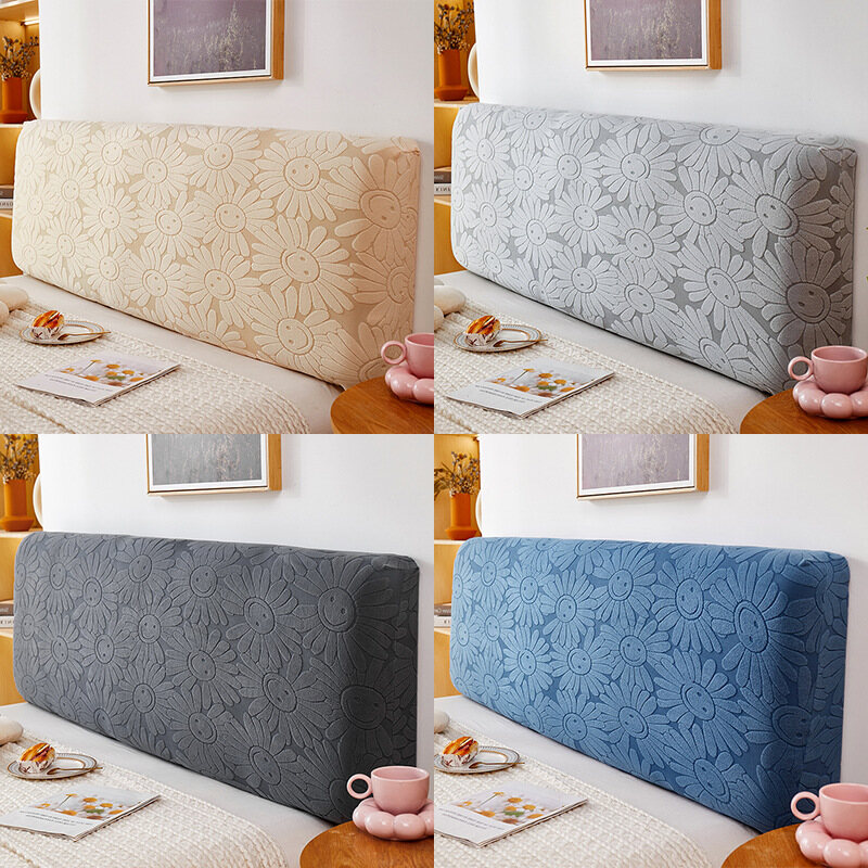 Thickened All-inclusive Bed Head Cover Dustproof Elastic Jacquard Velvet Head Cover 1.5m1.8m Protective Cover