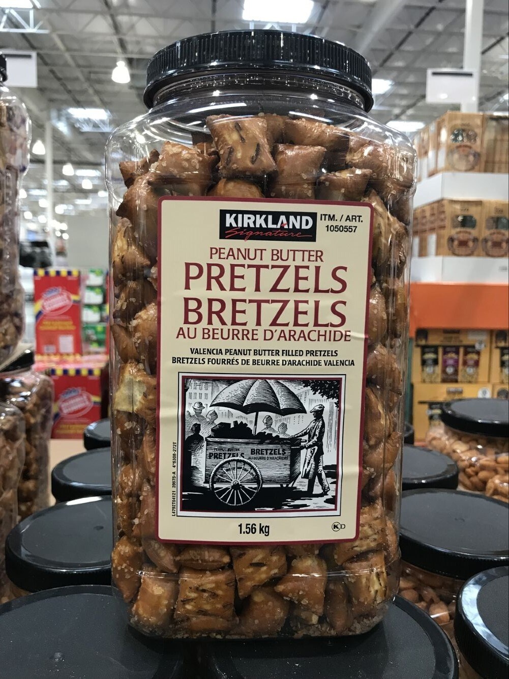 Kirkland Signature Peanut Butter Pretzel, Ounce 52 X 3