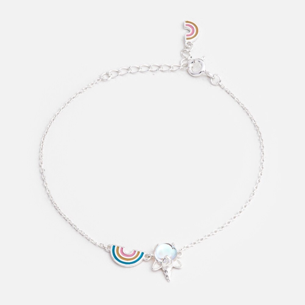 Lắc chân bạc 925-hình kì lân dễ thương-kat jewelry