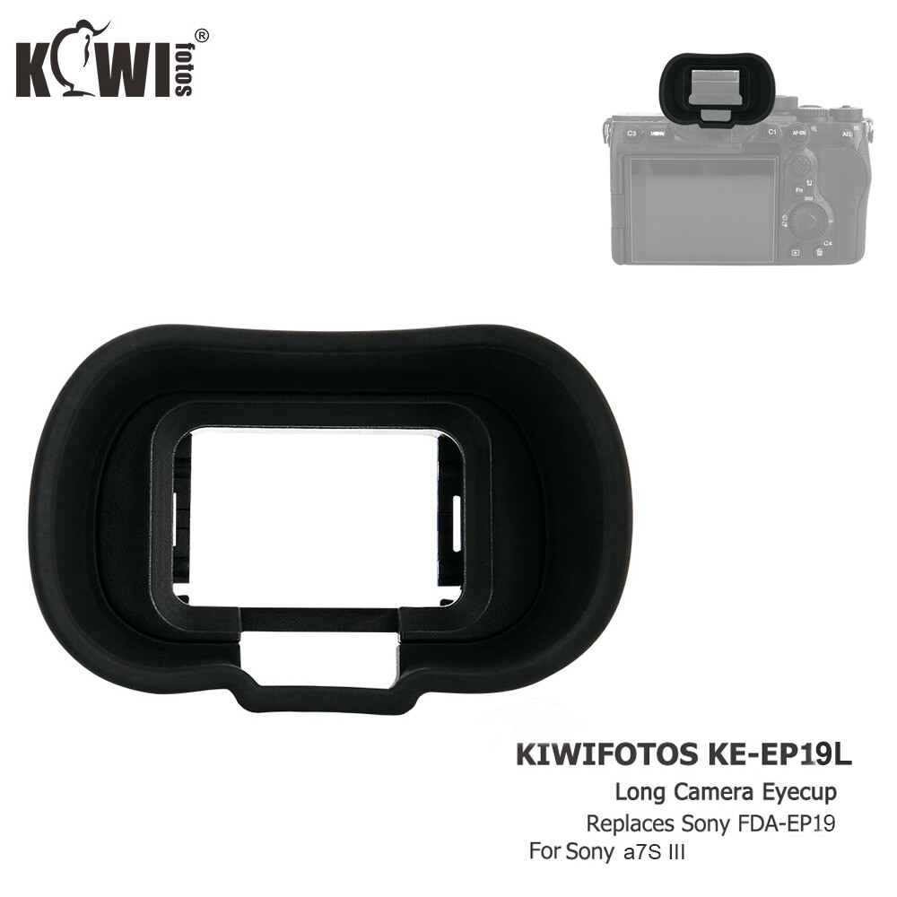 Kiwifotos Lma-KE-EP19L Dài Mềm Kính Ngắm Eyecup Cho Sony a7IV a7iv A7s 3 A7siii A7SIII Thị Kính Đối Với Kính Sony A7S III A7 Siii Thay Thế Sony FDA-EP19