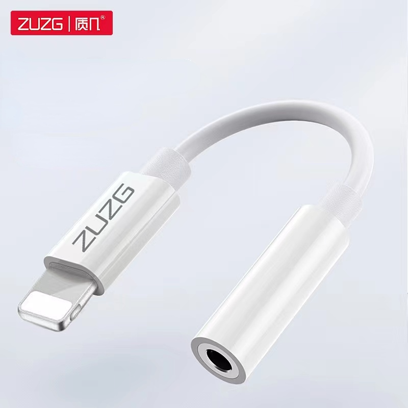 ZUZG Bộ Chuyển Đổi Giắc Cắm Tai Nghe Lightning Sang 3.5 Mm Bộ Chuyển Đổi Cáp Dongle Aux Giắc 3.5 Mm Hỗ Trợ Gọi Cho iPhone 13 12 11 11 Pro XR XS X 8 7 iPad IPod Hỗ Trợ Tất Cả Hệ Thống IOS