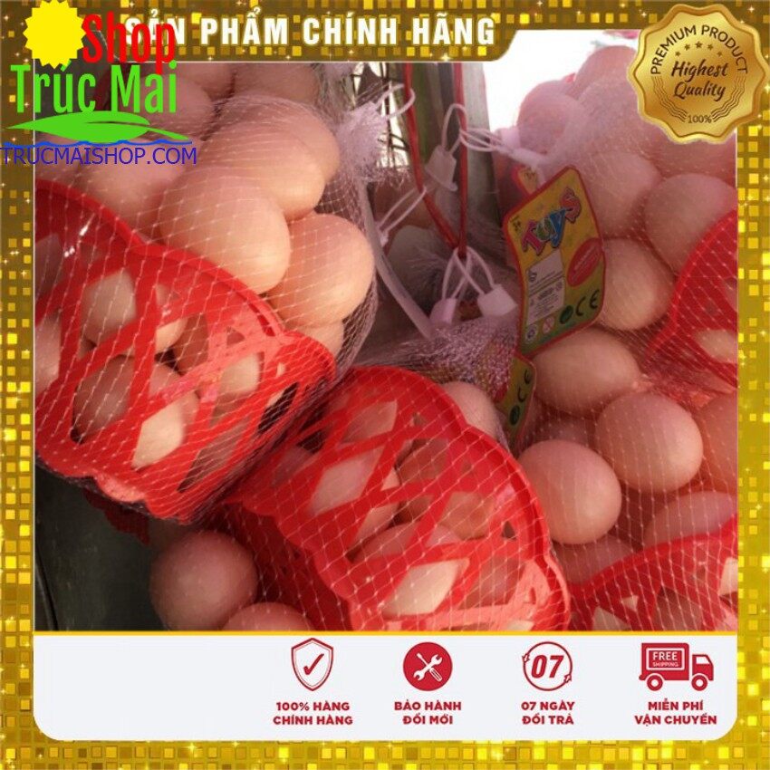 Đồ chơi cho bé Giỏ trứng gà nhựa 25 quả trứng gà giả