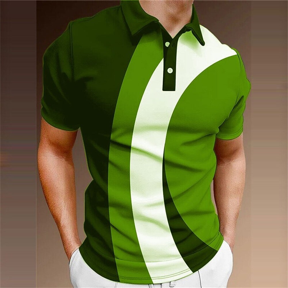 polo shirt design green and white