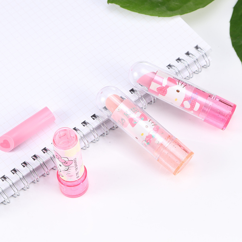 [Document supplies]Hello Rubber Hello Eraser Creative Lipstick Cute Cartoon Kindergarten KT30014