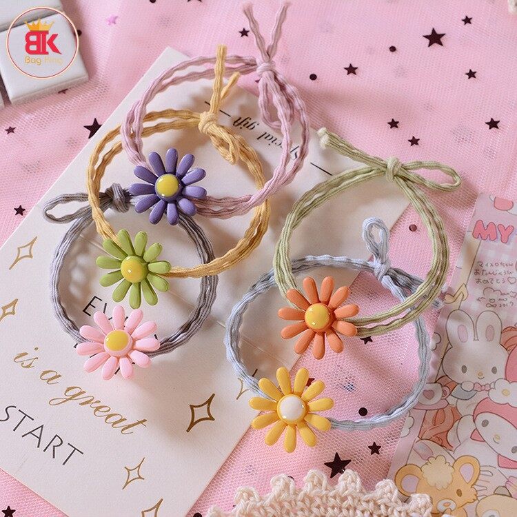 Sét 10 dây buộc tóc mix màu xinh xăn