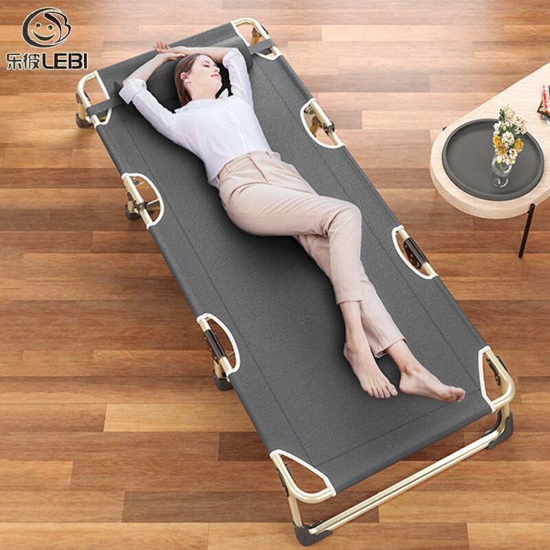 Folding bed single office nap bed portable reclining chair escort bed