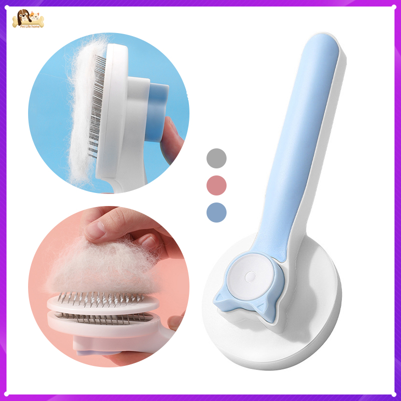 Chó mèo bàn chải làm sạch mịn massage hạt lược cho thú cưng Chó mèo lông rụng gàu loại bỏ Chó mèo Tóc Lược chải tóc chải lông thú cưng Lược tỉa lông Lược chải tóc cho vật nuôi tự làm sạch dụng cụ chải lông