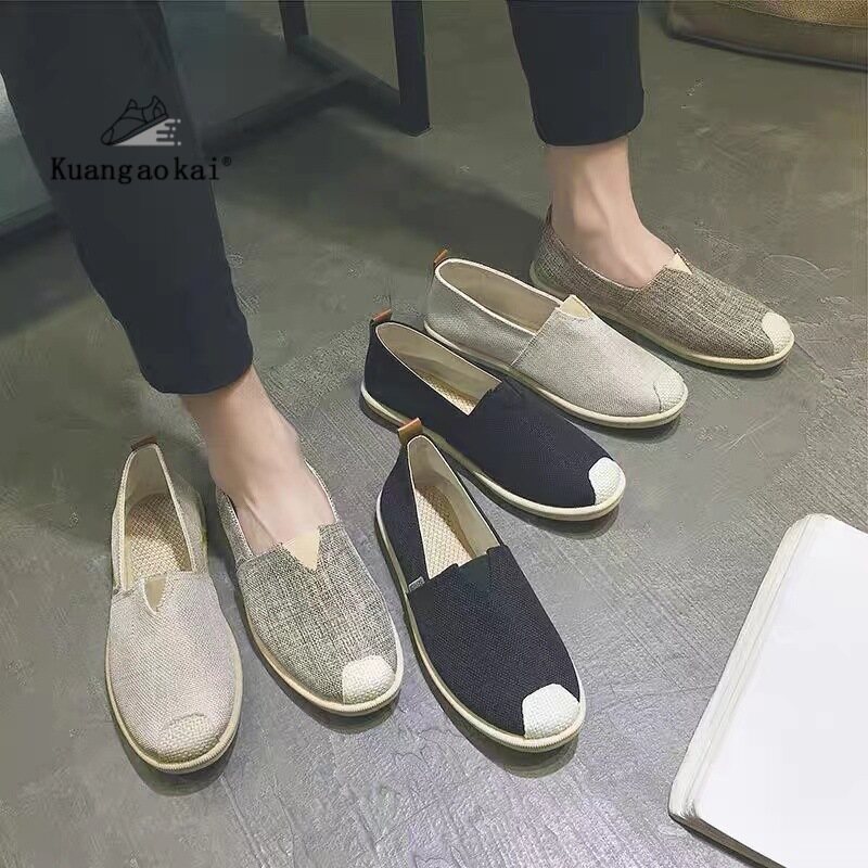 New Arrival Lacing strap fashion Casual Flat Bottom Fashion Trend Hiking Ultra Light Skid Outdoors Sports Shoes Light Flat Shoes Casual Shoes ราคา 99 บาท*ส่งฟรี