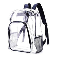 Just Star Transparent PVC Women Men Backpacks Waterproof Jelly Pack Travel Bags