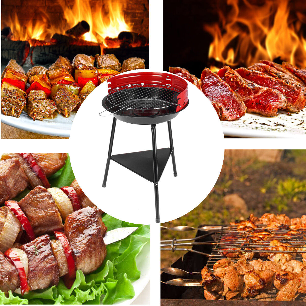Generic BBQ Grills Patio Barbecue Charcoal Grill Stove BBQ Accessories