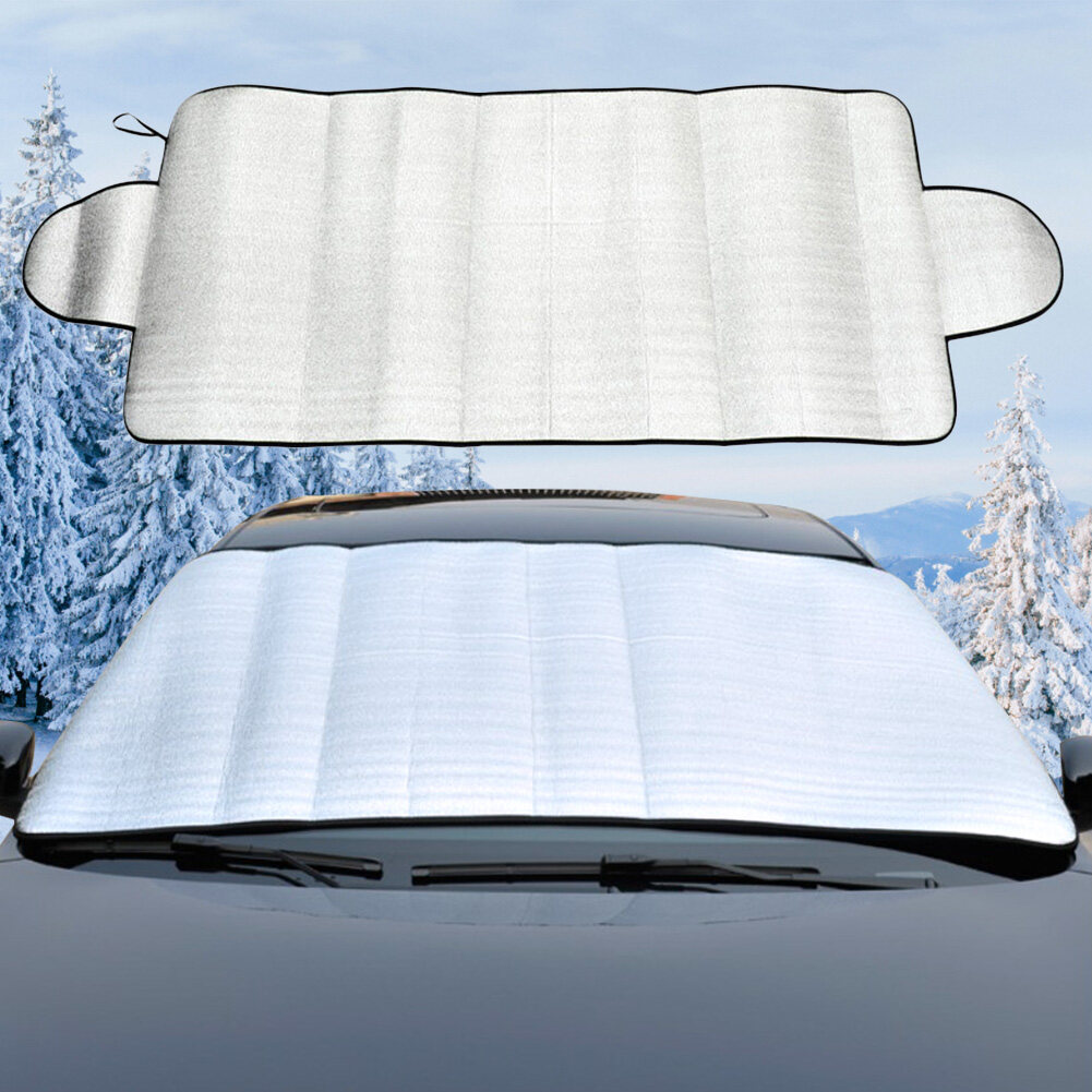 JaneDream Foldable Car Window Sunshades Car Snow Cover Winter Windshield