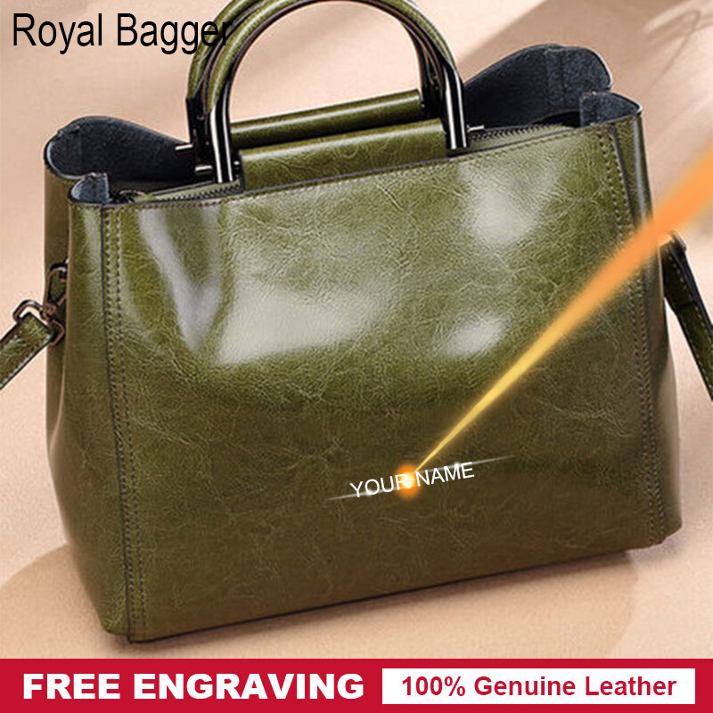 Túi Xách Royal Bagger Cho Nữ Túi Đeo Vai Thời Trang Da Bò Thật Cho Nữ Túi Có Quai Trên